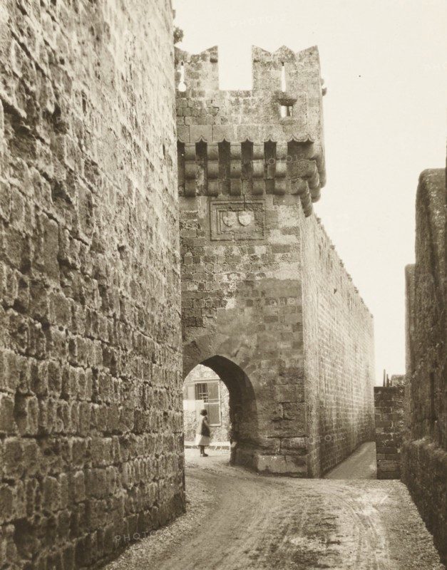 Greece, Rhodes Santa Catherine's Gate or Sea Gate, 1890 circa