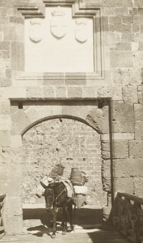 Greece, Rhodes Ameglio City Gate,1890 circa
