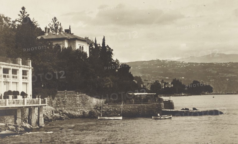Jugoslavia, Croatia, Susak-Pecine waterfront in Rijeka, Fiume 1910 circa