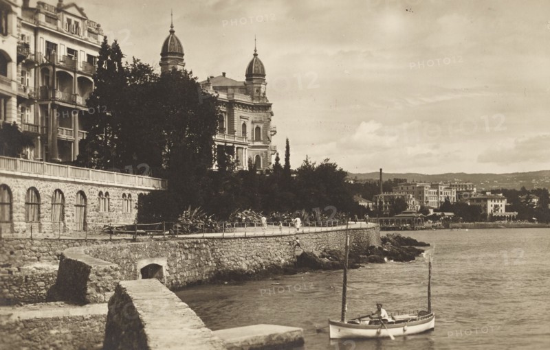 Jugoslavia, Croatia, Villa Madonna today known as Villa Schalek or part of the Admiral Casino in Opatija, formerly Abbazia, in Croatia, 1920 circa