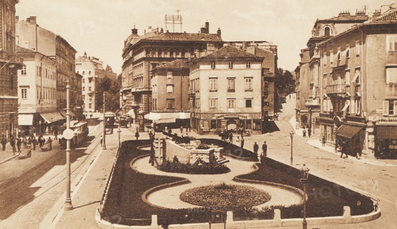 Croatia, Fiume City Queen Elena Square, 1913 circa