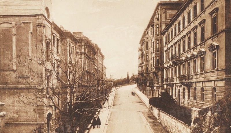 Croatia, Fiume City, Michelangelo Buonarroti street, 1913 circa