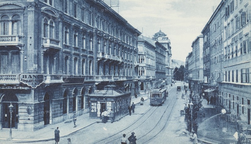 Croatia, Fiume City, Giuseppe Mazzini Avenue, 1920 circa