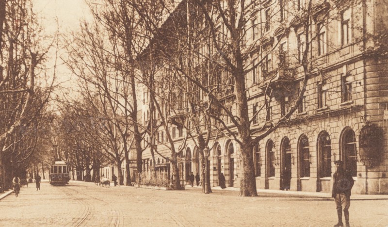 Croatia, Fiume City, Benito Mussolini avenue, 1924 circa
