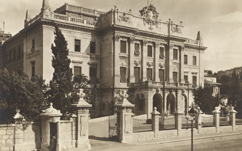 Croatia, Fiume, the Governor's Palace by architect Alajos Hauszmann, it was the residence of Gabriele D'Annunzio during the occupation of the city in 1919-1920