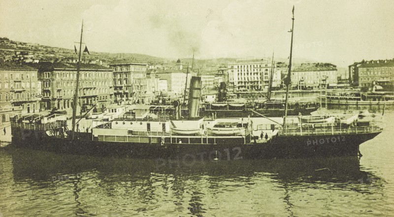 Croatia, Fiume, The Harbour, Riva Emanuele Filiberto, 1927 circa