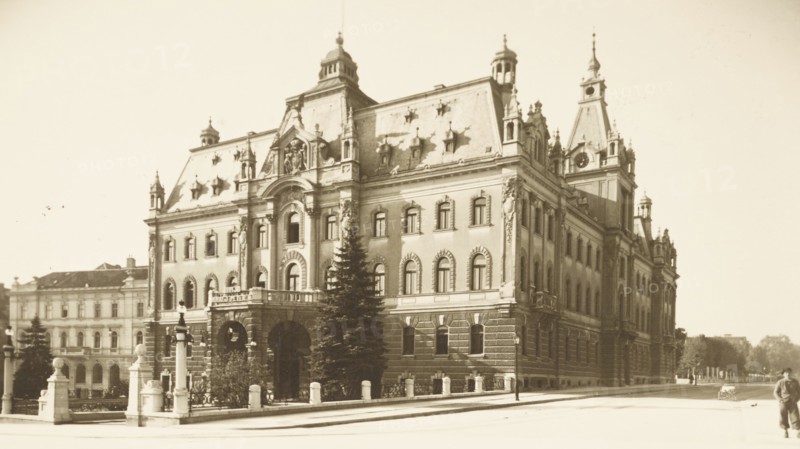Slovenia, Lubiana Dezelni dvorec Palace now University, 1917 circa