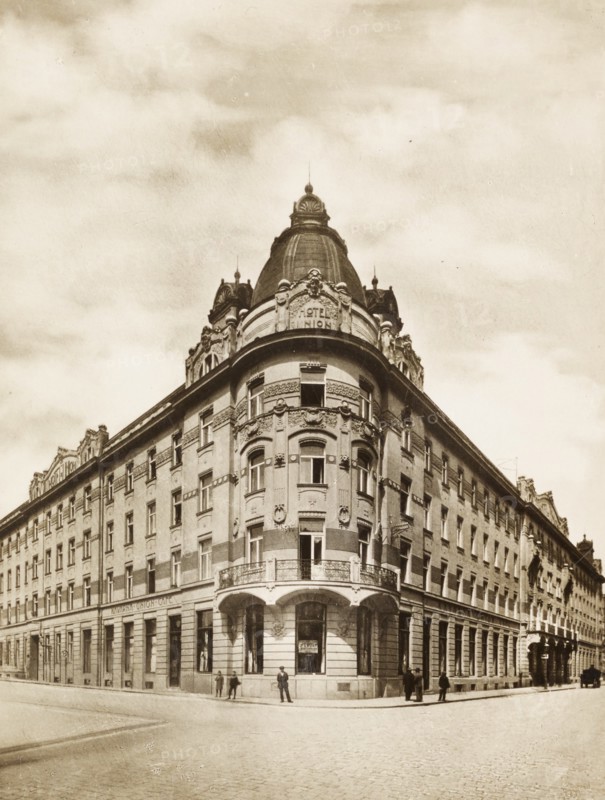 Slovenia, Lubiana Union Hotel, 1916 circa