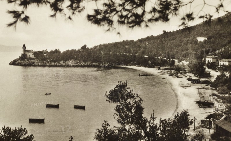 Croatia, Laurana, Medea Beach, 1920 circa