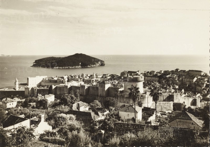 Croatia, view of Dubrovnik, Ragusa, 1959 circa