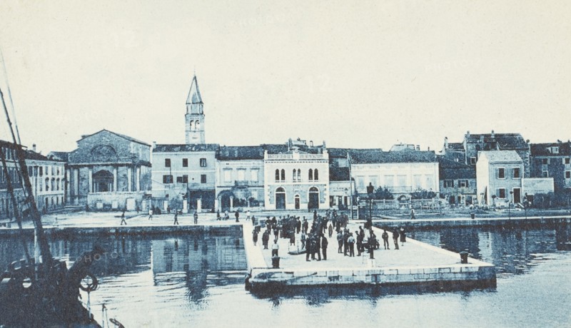 Croatia, Umag, landing pier 1916 circa