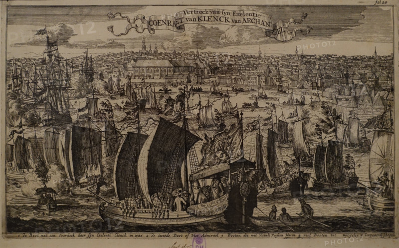 The Departure of the Embassy of Conrad van Klenck from Arkhangelsk in 1675