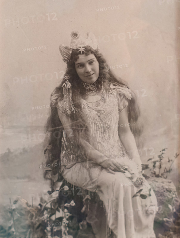 Opera singer Nadezhda Zabela-Vrubel (1868-1913) as Volkhova in the opera Sadko