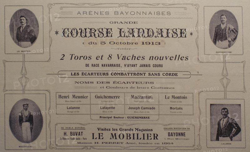 Advertisement for Bullfights