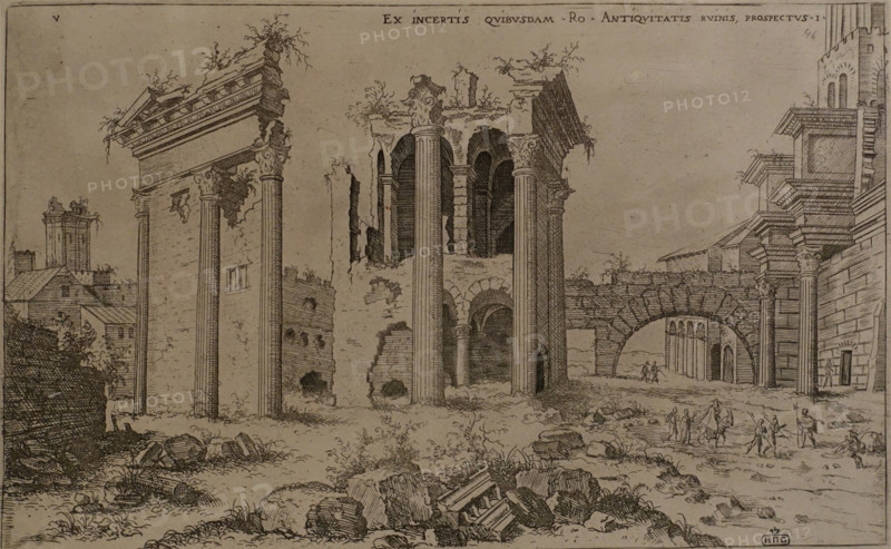 View of unknown ruins