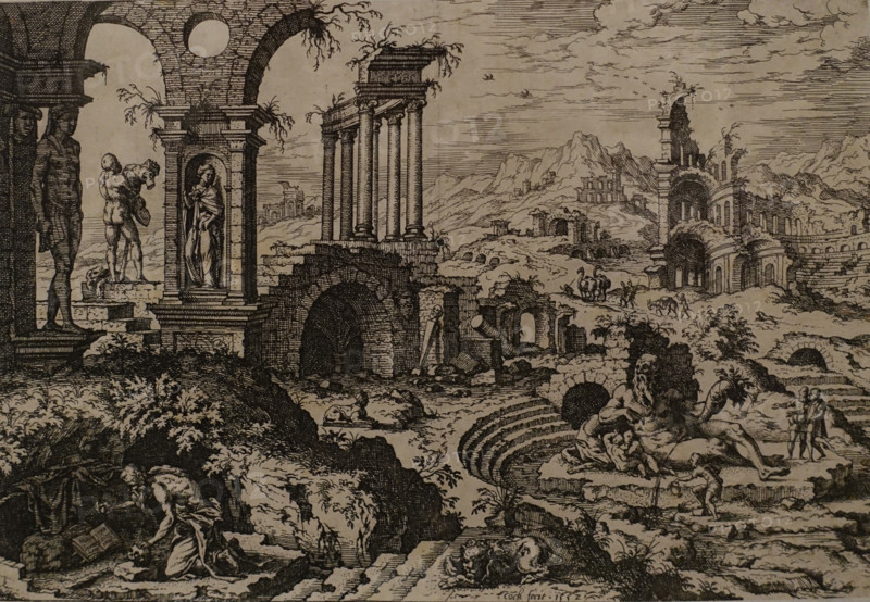 Saint Jerome in a Landscape with Ruins