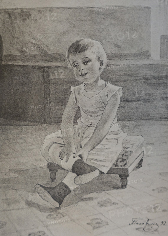 Illustration from the children's book 'Summer in Tsarskoe Selo