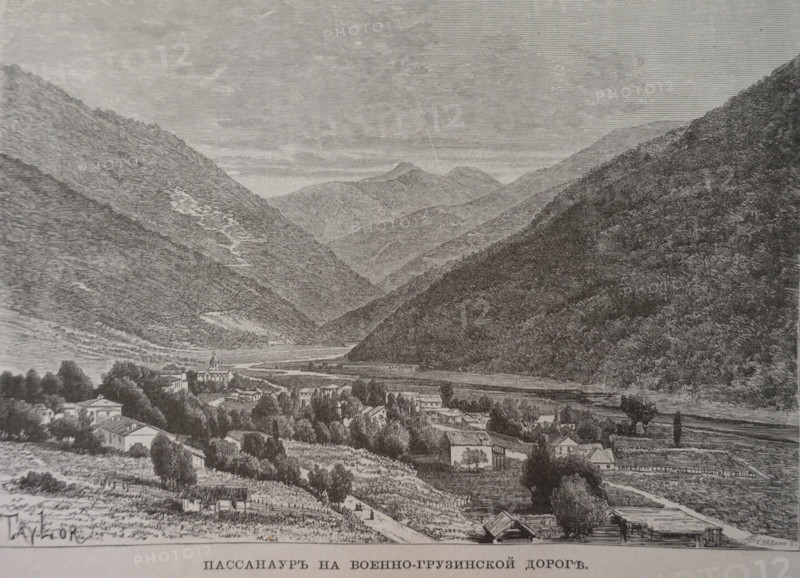 Pasanauri on the Georgian Military Highway