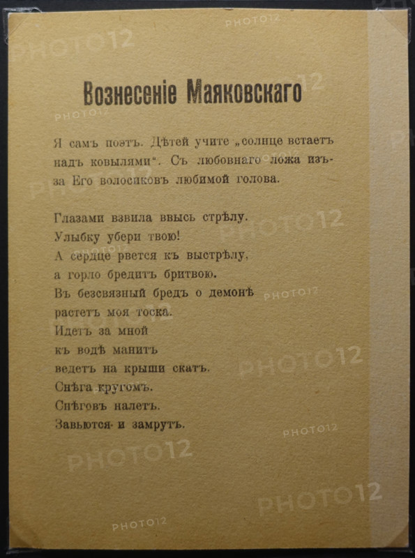 The Ascension of Mayakovsky