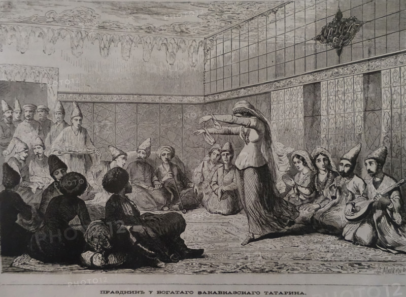 Dancing at a rich Transcaucasian Tatar house