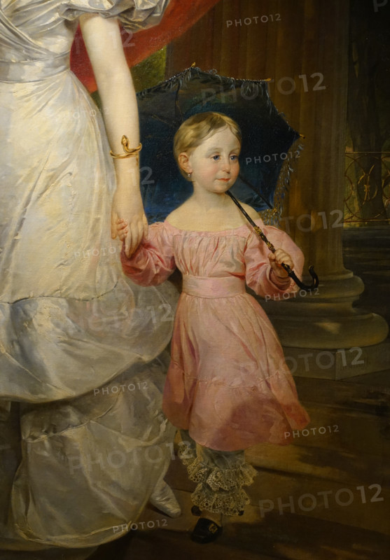 Fragment of the painting Portrait of Grand Duchess Elena Pavlovna with Her Daughter Maria