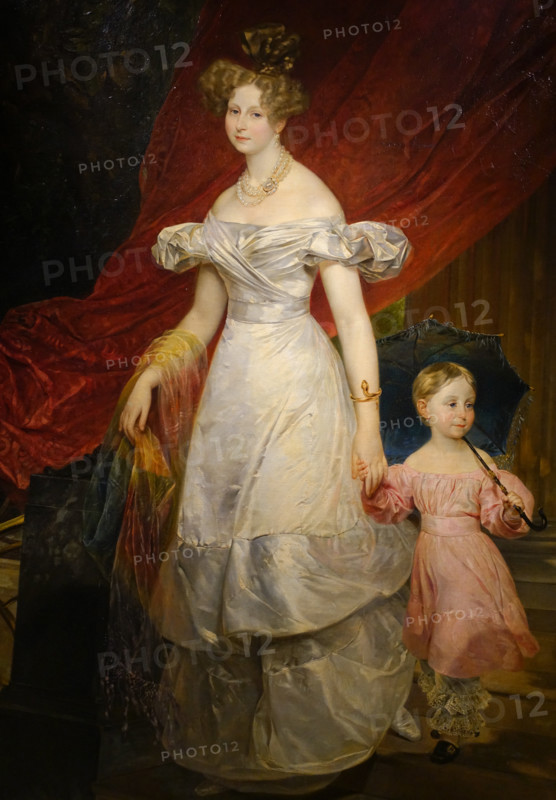 Fragment of the painting Portrait of Grand Duchess Elena Pavlovna with Her Daughter Maria