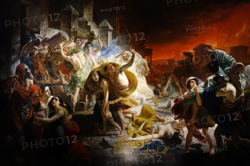 Fragment of the painting The Last Day of Pompeii