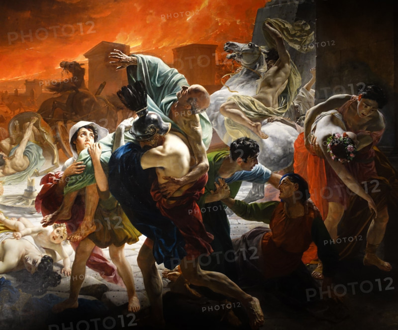Fragment of the painting The Last Day of Pompeii
