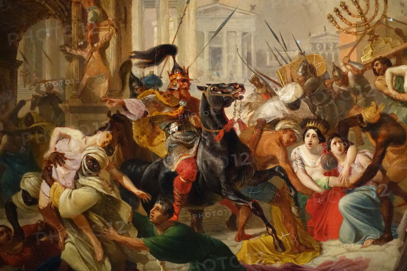 Fragment of the painting Genseric's Invasion of Rome