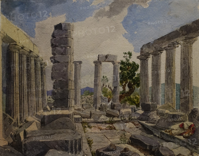 Interior View of the Temple of Apollo Epicurius in Phigalia