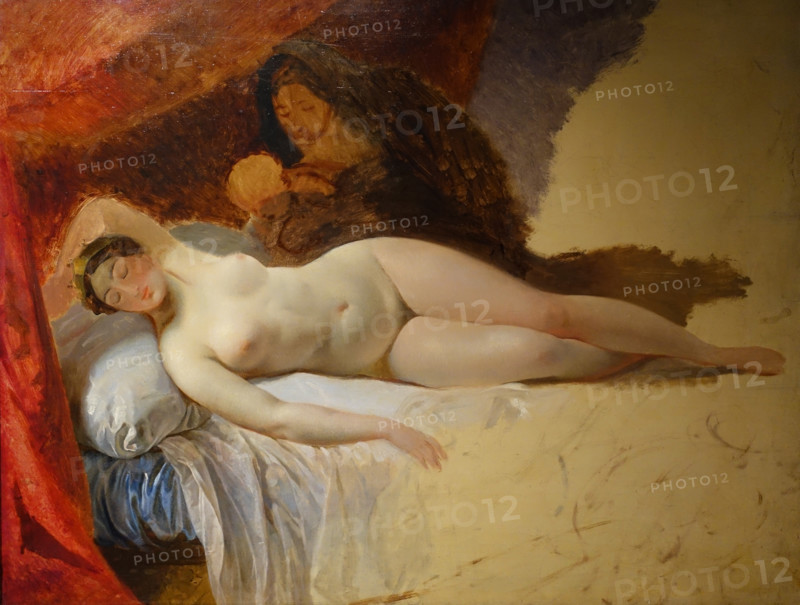 Sleeping Juno and a Parca with Infant Hercules (The Origin of the Milky Way)