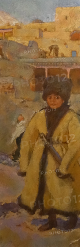 Boy in a fur coat