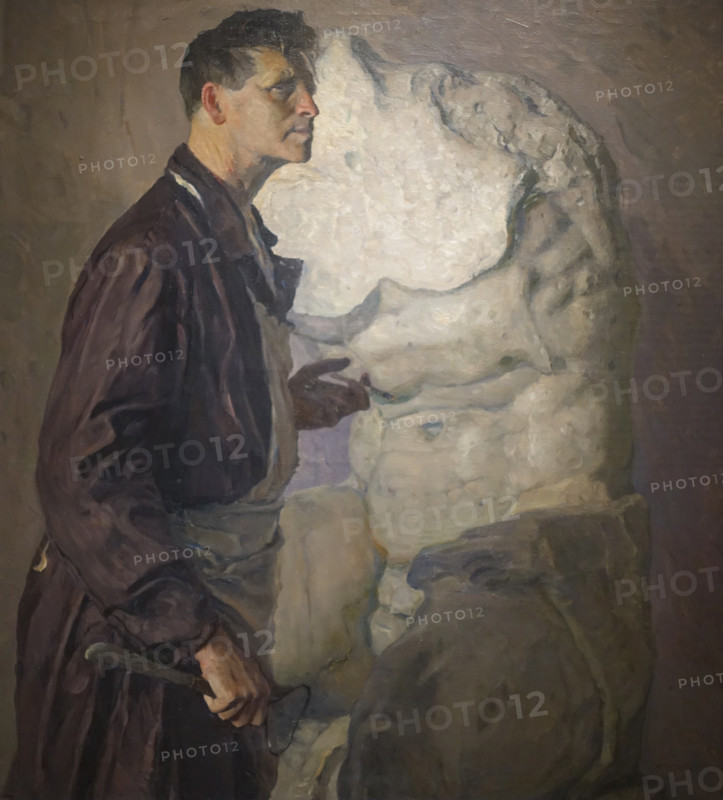 Portrait of the sculptor Ivan Shadr (1887-1941) by Mikhail Nesterov (1862-1942)