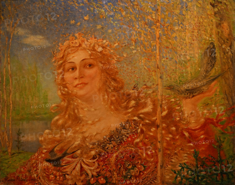 Portrait of Nadezhda Obukhova as Vesna in Rimsky-Korsakov's opera The Snow Maiden