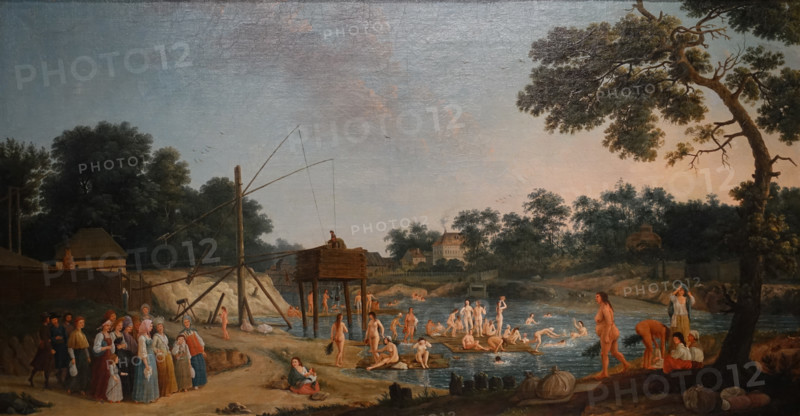 View of the Serebrenichesky Baths in Moscow