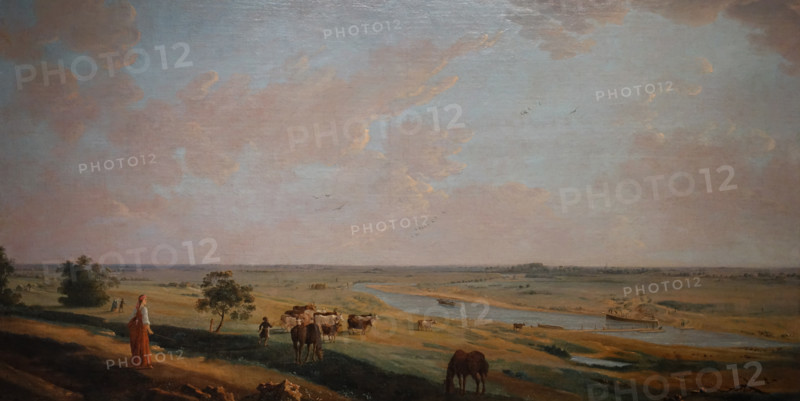 View of the Tsaritsyno field near Kolomenskoye near Moscow