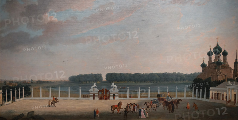 View from the balcony of the Ostankino Palace near Moscow