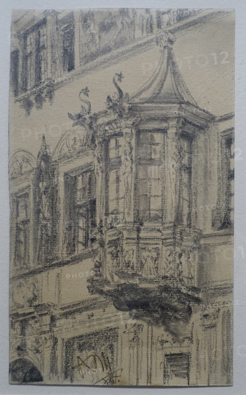 Balcony of a house in Schaffhausen