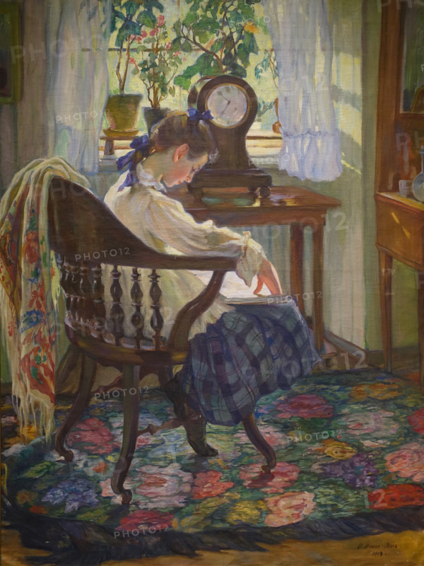 Reading a book