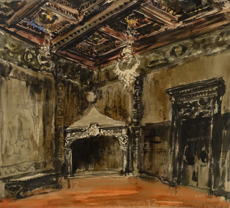 Composition on the Theme of the Interiors of the Wawel Castle in Krakow