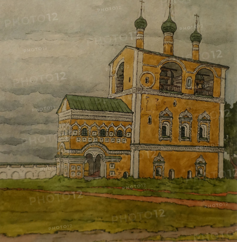 The bell tower of the Borisoglebsky Monastery near Rostov the Great