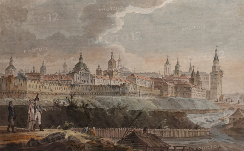 View of the Neglinnaya River and Kitai-gorod from Petrovskaya Square