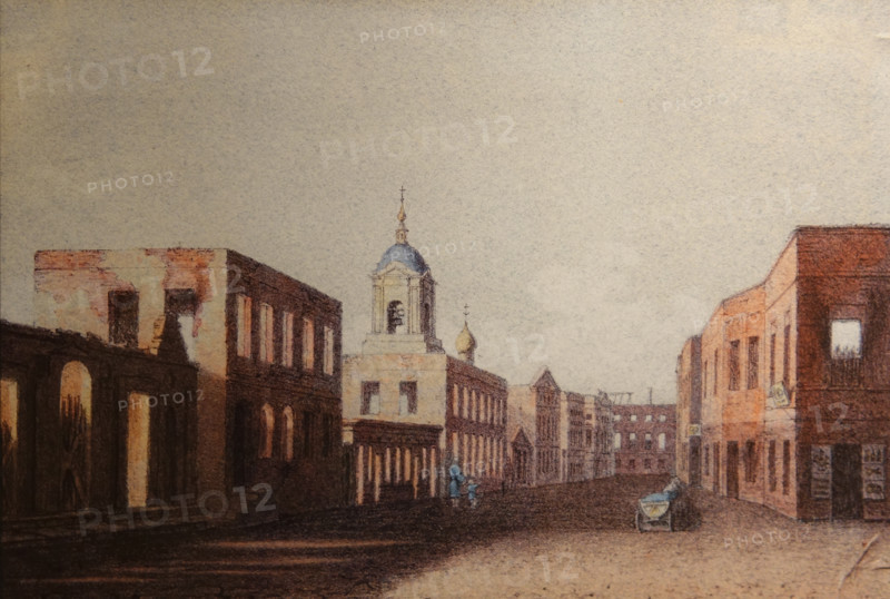 Street in the area of ??the Imperial Orphanage in 1812