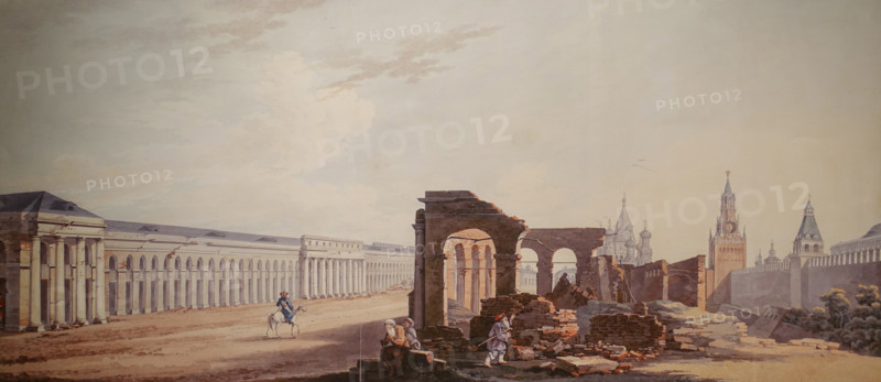 Red Square in Moscow after the fire of 1812