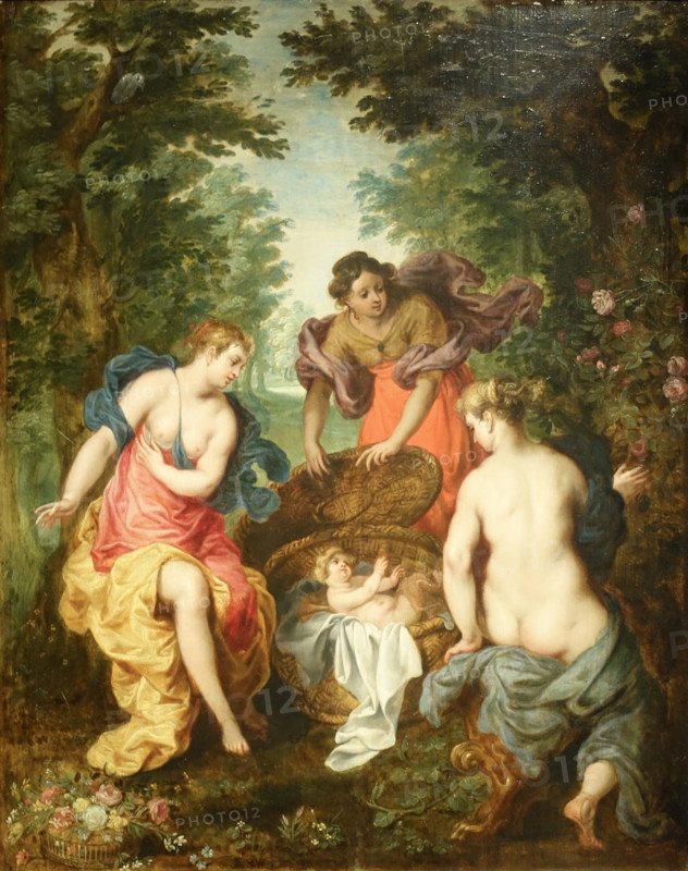 The Daughters of Cecrops Find the Infant Erichthonius