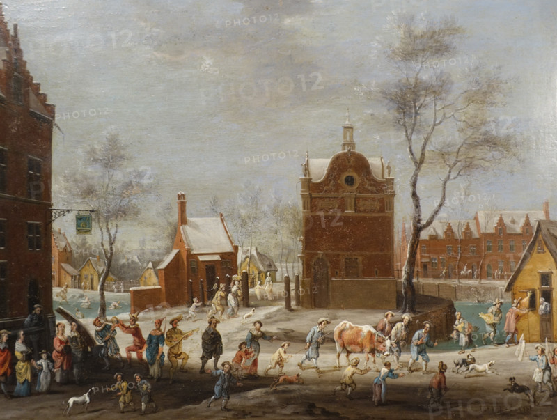 Winter Carnival in a Flemish Town