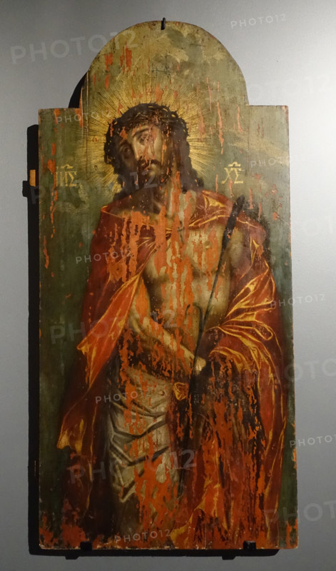 The icon of Jesus Christ in the crown of thorns
