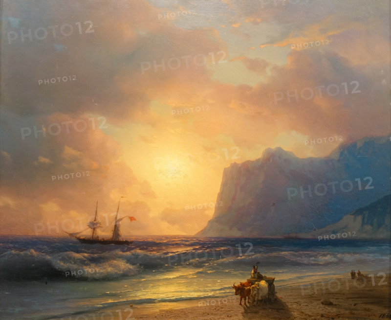 Sunset over the sea