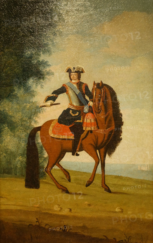 Equestrian portrait of Peter I