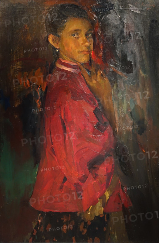 Girl in a red jacket